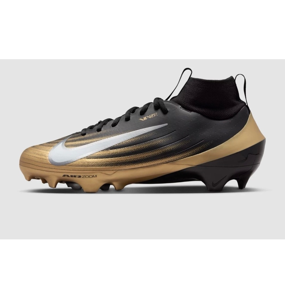 Nike Zoom Air Vapor Pro 1 Black & Gold Football Cleats  Men's Sz 11 FB3298 003